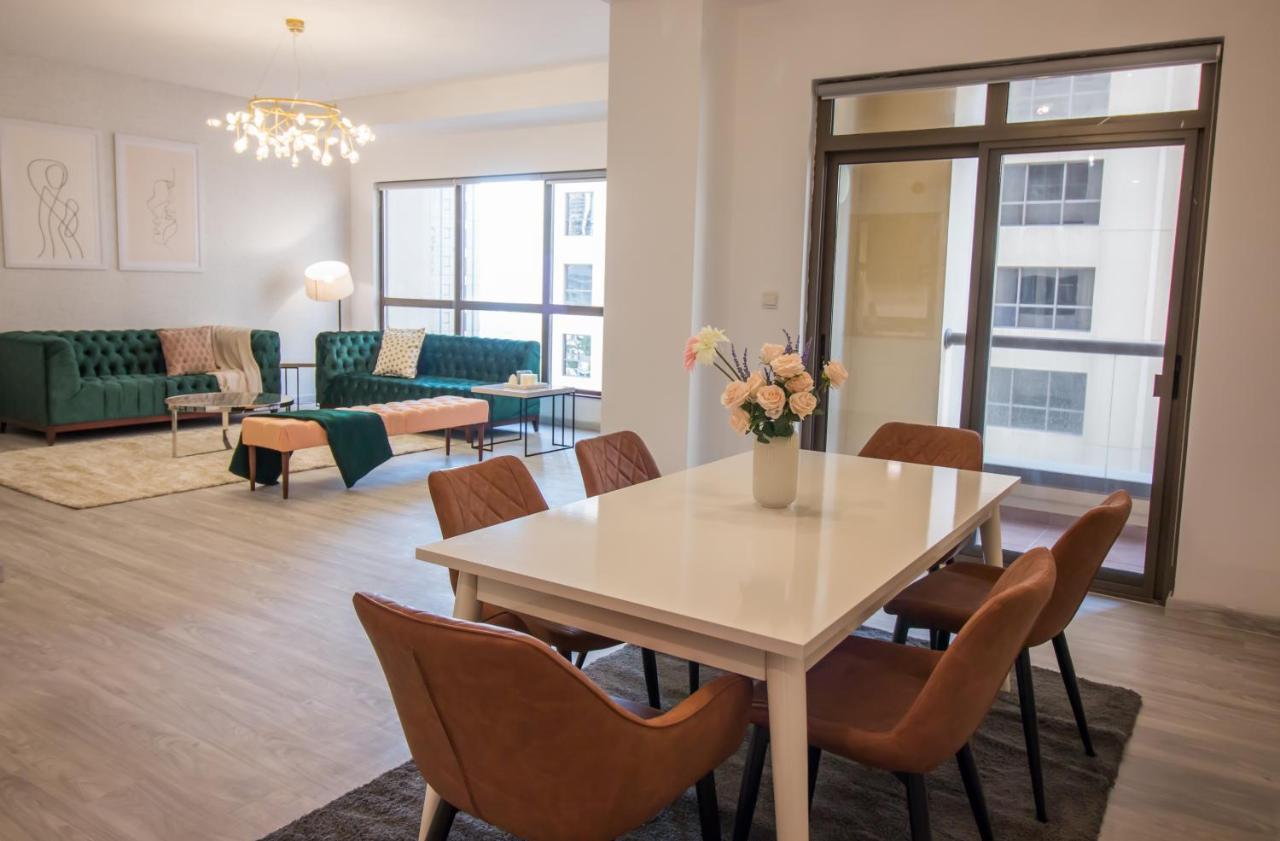 Premium 3Br! Partial Sea-View - Amwaj Apartman Dubaj Kültér fotó