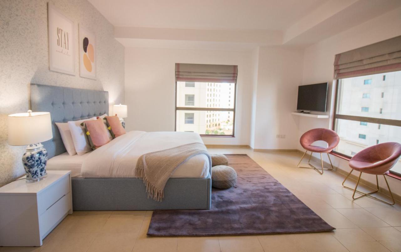 Premium 3Br! Partial Sea-View - Amwaj Apartman Dubaj Kültér fotó