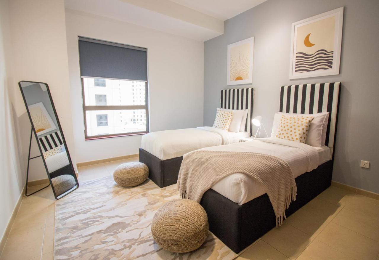 Premium 3Br! Partial Sea-View - Amwaj Apartman Dubaj Kültér fotó
