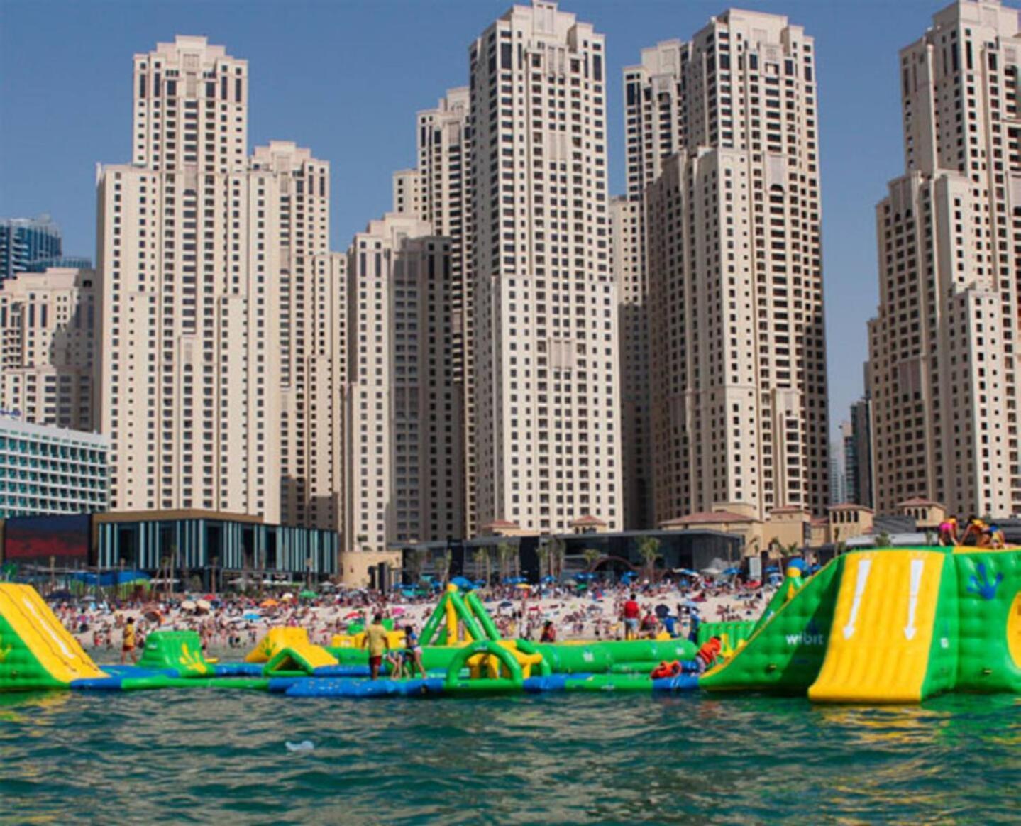Premium 3Br! Partial Sea-View - Amwaj Apartman Dubaj Kültér fotó